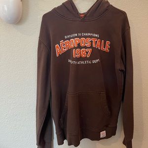 Aéropostale womens M brown and orange hoodie